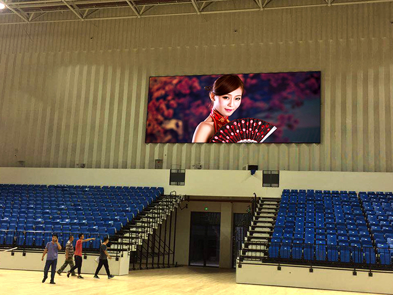 九晟光电P6 LED显示屏助力江苏仪征综合体育馆